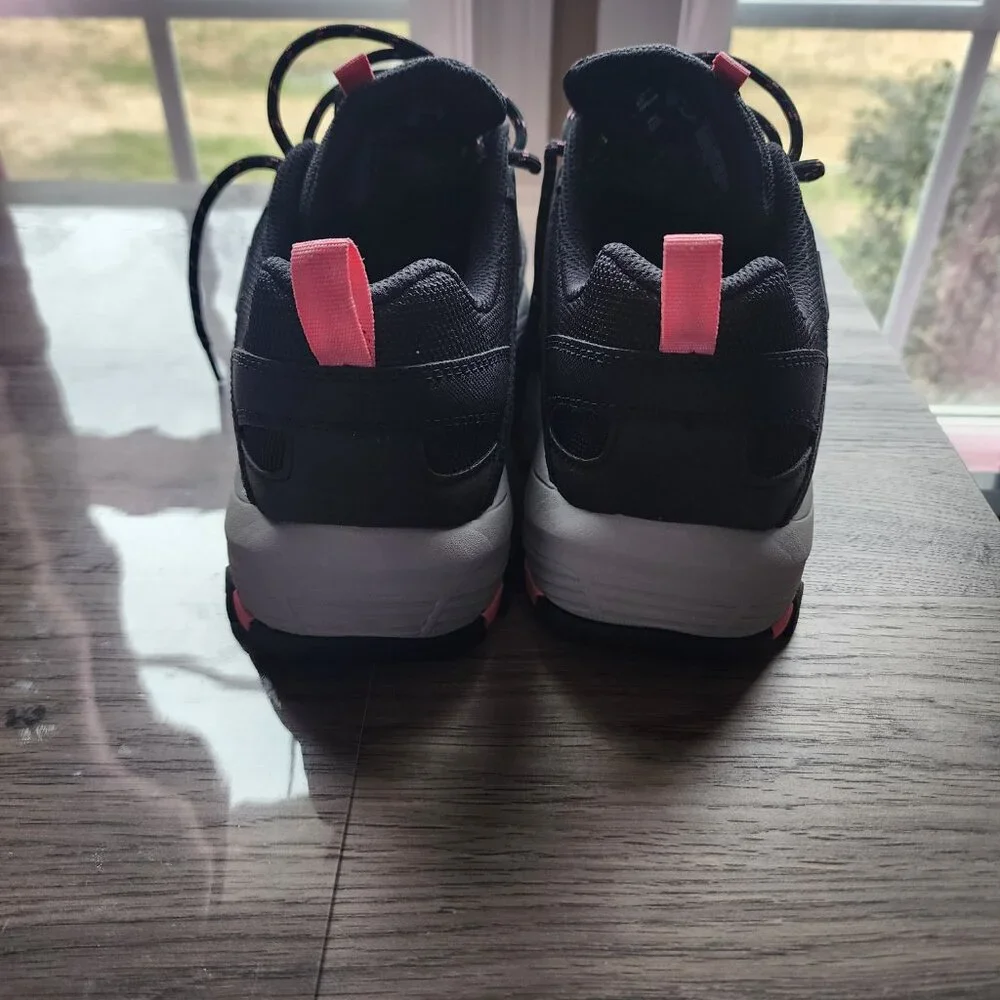 Ladies Black & Pink Waterproff Skechers Size 9 NEW - Picture 9 of 11